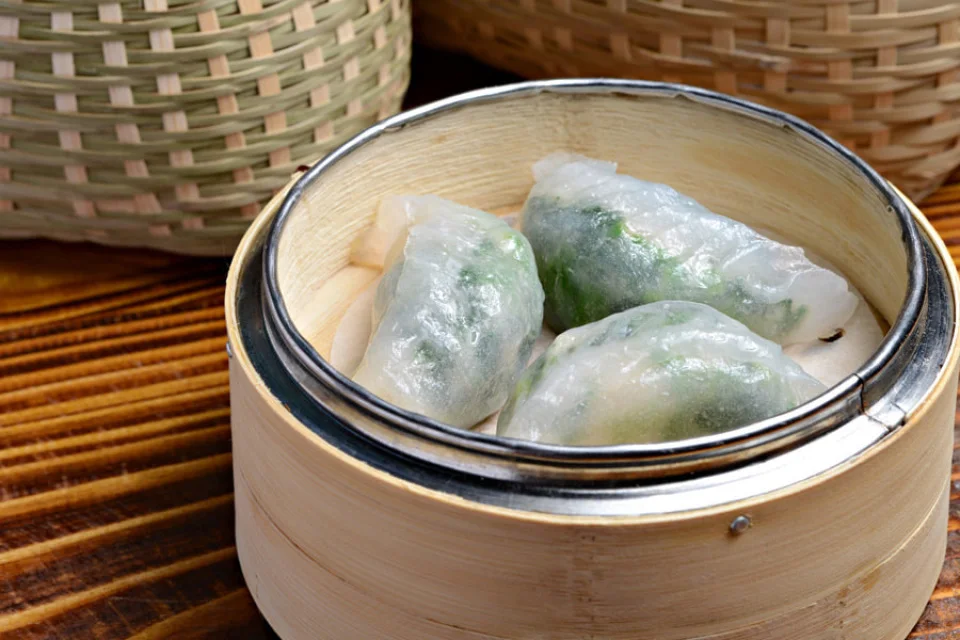 鮮蝦菜苗餃